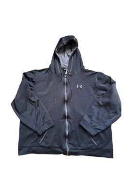 Under Armour Men's Black Full-Zip Hooded Jacket